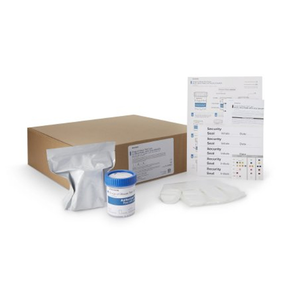 Drugs of Abuse Test Kit McKesson AMP, BUP, BZO, COC, mAMP/MET, MDMA, MTD, MOP300, OXY, THC (OX, pH, SG) 25 Tests CLIA Waived
