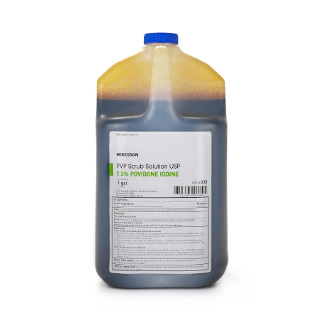 Surgical Scrub Solution McKesson 1 gal. Jug 7.5% Strength Povidone-Iodine NonSterile
