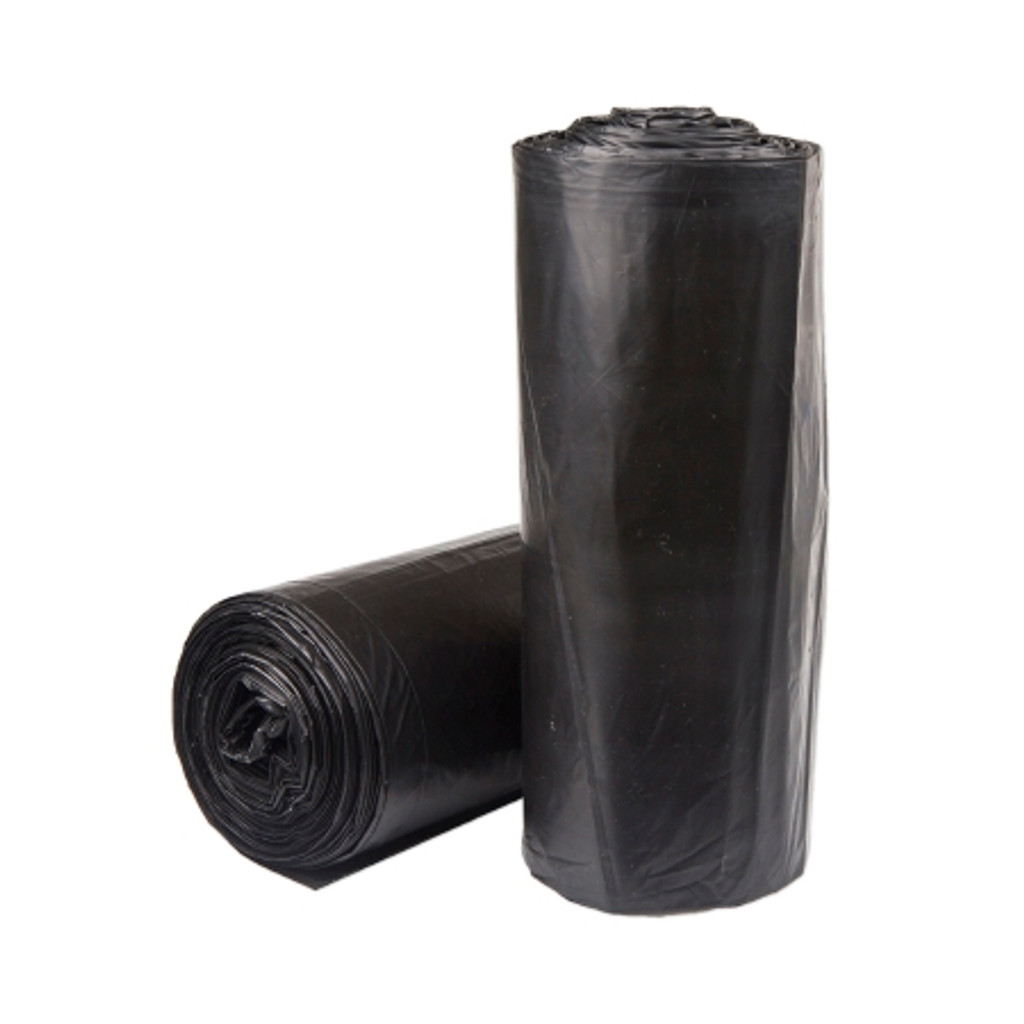 Trash Bag McKesson 56 gal. Black LLDPE 1.5 mil 43 X 47 Inch Star Seal Bottom Coreless Roll
