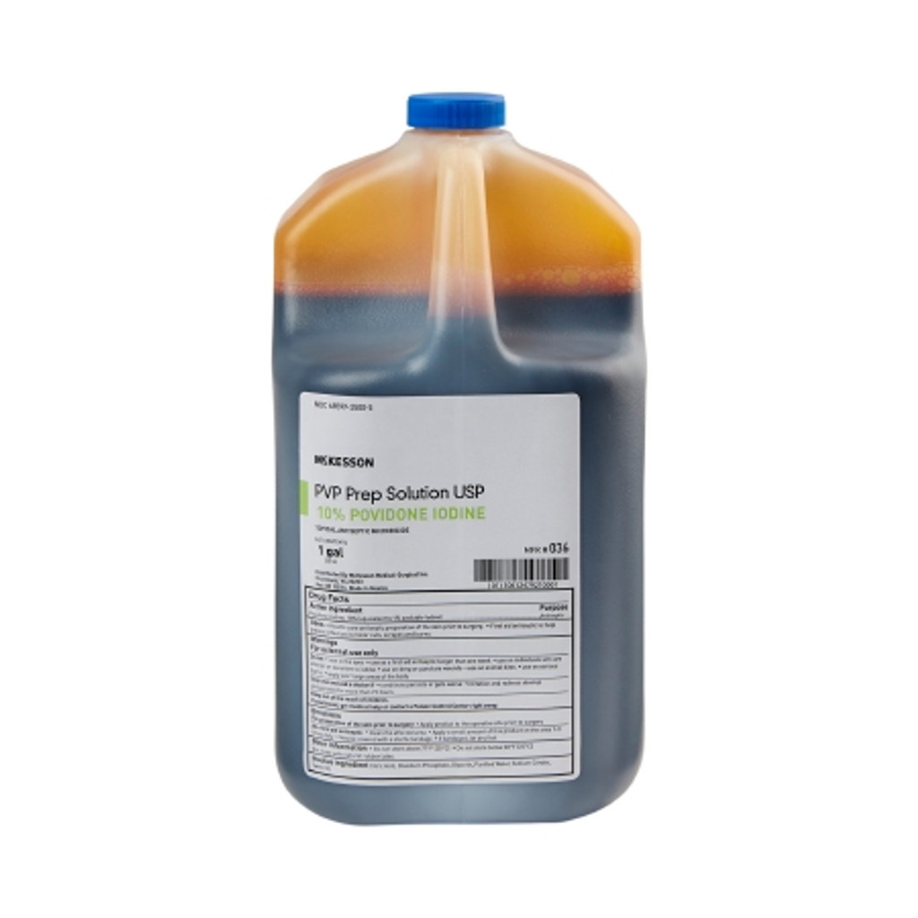 Skin Prep Solution McKesson 1 gal. Kanne 10 % styrke Povidon-Jod Ikke-steril
