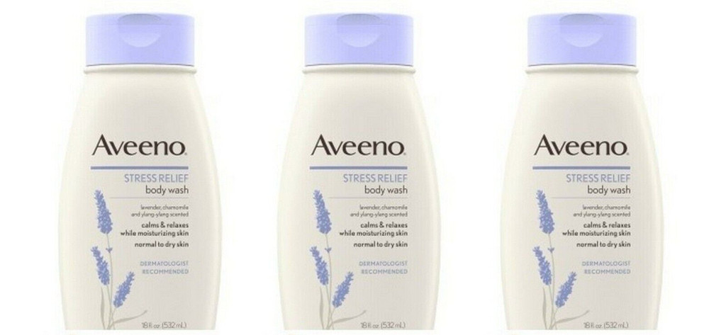 BL Aveeno Body Wash Soulagement du stress 18 oz - Paquet de 3