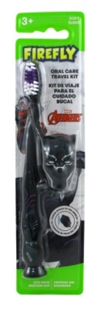 BL Firefly Toothbrush Avengers Black Panther W/ Cap Soft (12 Pieces)