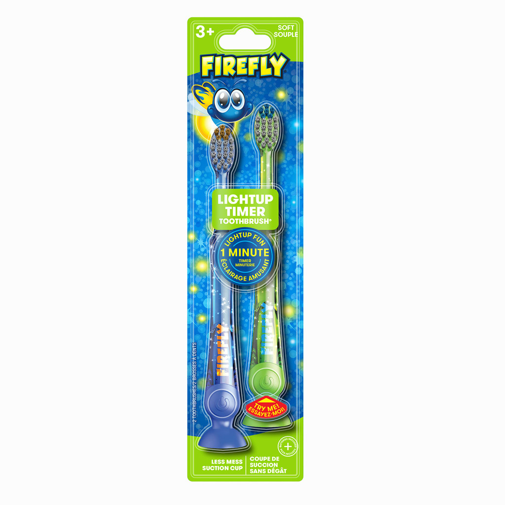 Brosse à dents Bl Firefly avec minuterie lumineuse 1 minute 2 unités (6 pièces)