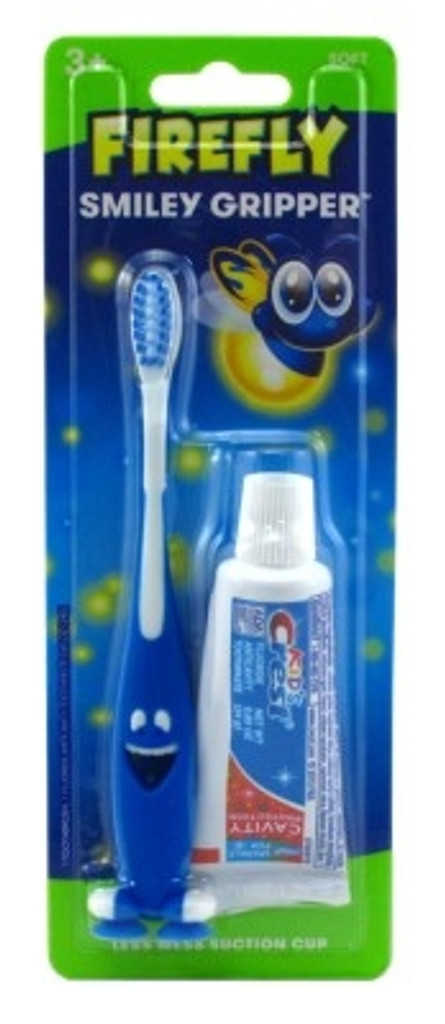 BL Firefly Toothbrush Smiley Gripper With Toothpaste (12 Pieces)