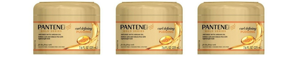 BL Pantene Gold Podding Curl Defining 7.6 oz צנצנת - חבילה של 3