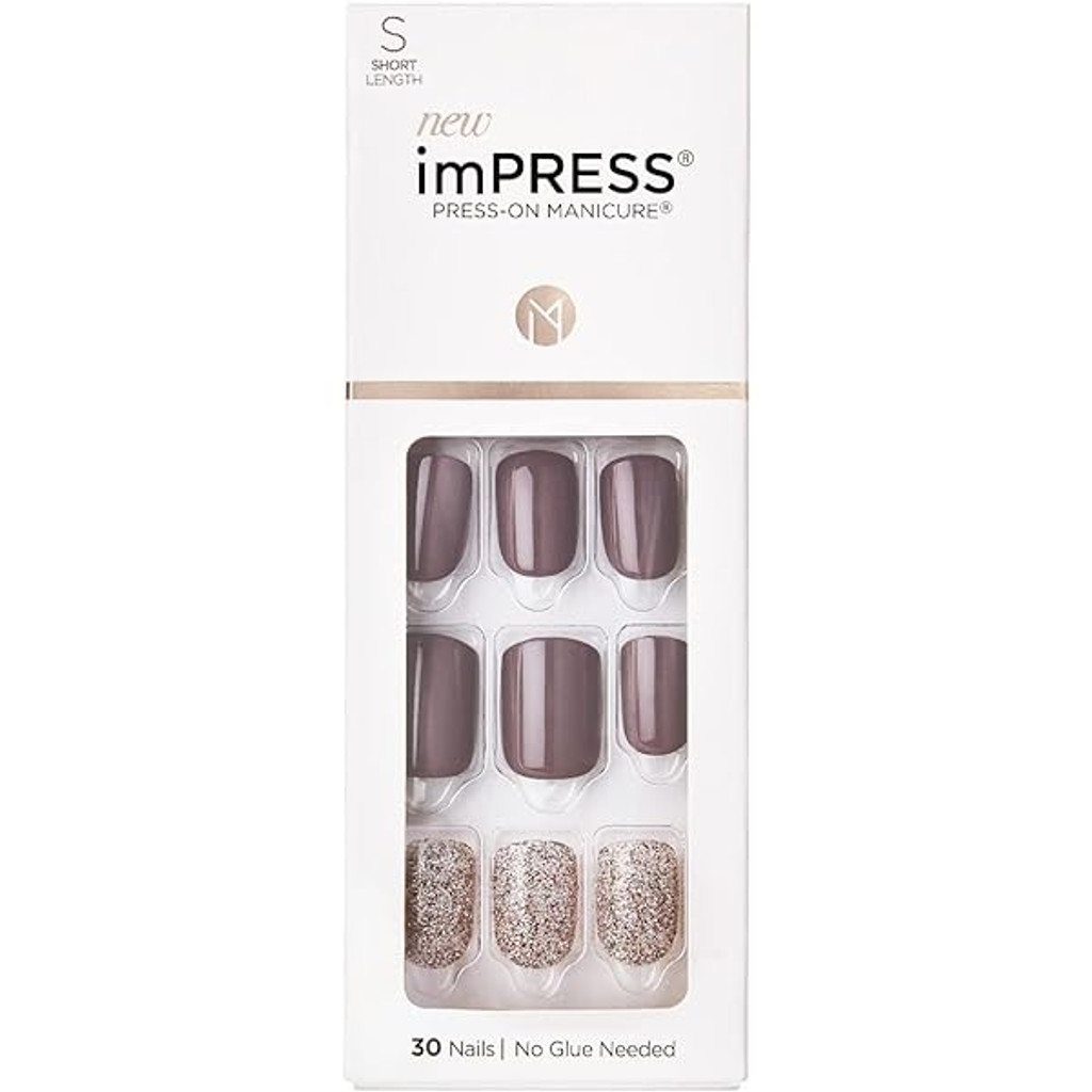 BL Kiss Impress Press-On-Manicure Kit 30 Count Flawless Short - Pack of 3