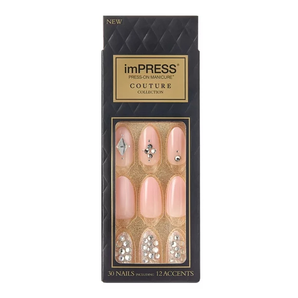 BL Kiss Impress Press-On-Manicure Nails 30 Ct Supreme Medium - Pakke med 3