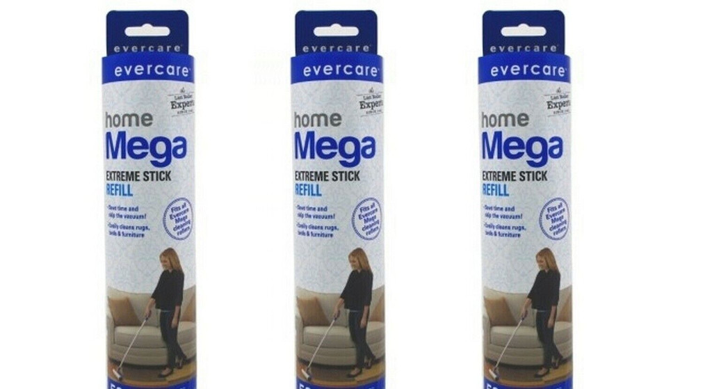 BL Evercare Extreme Stick Roller Refill 50 Sheets 10 Inches Wide - Pack of 3