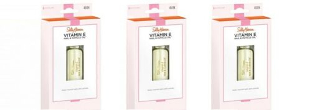 BL Sally Hansen Vitamin E Negle & Cuticle Oil 0,45 oz - Pakke med 3