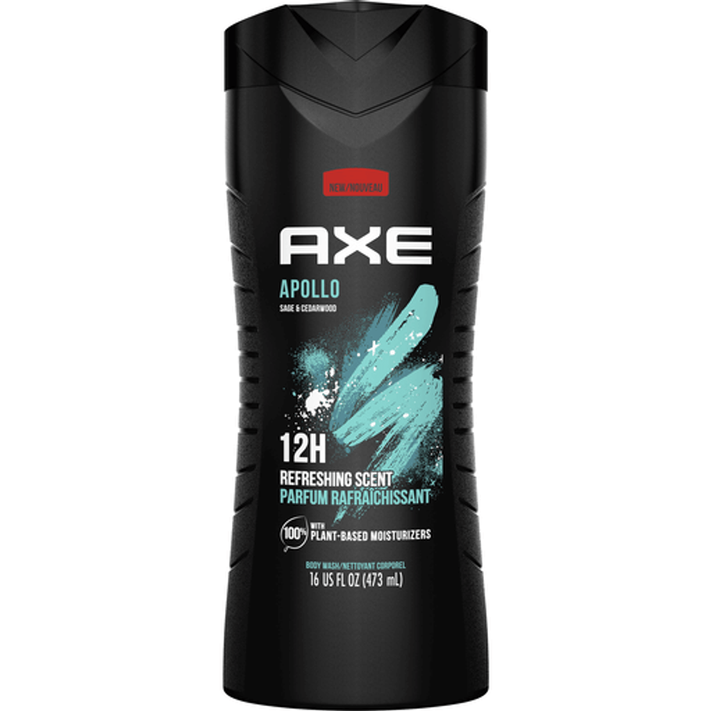 BL Axe Body Wash Apollo Sage And Cedarwood 12Hr 16oz - Pack of 3