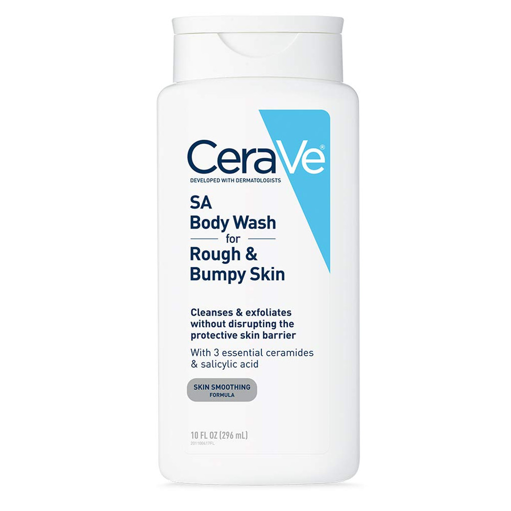 BL Cerave Sa gel de baño para pieles ásperas y con baches, 10 oz, paquete de 3