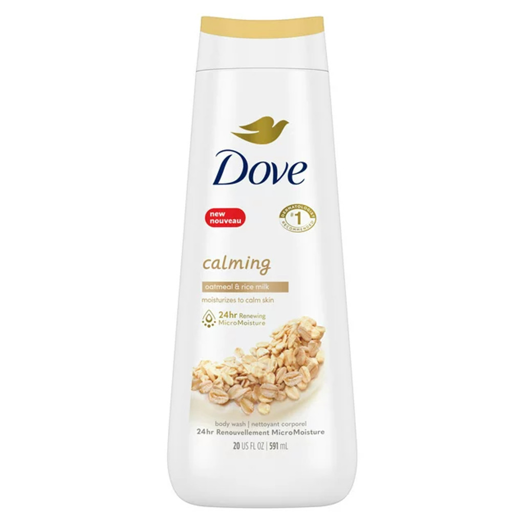 BL Dove Body Wash Care Soothing Oil Calendula Oil 20oz - חבילה של 3