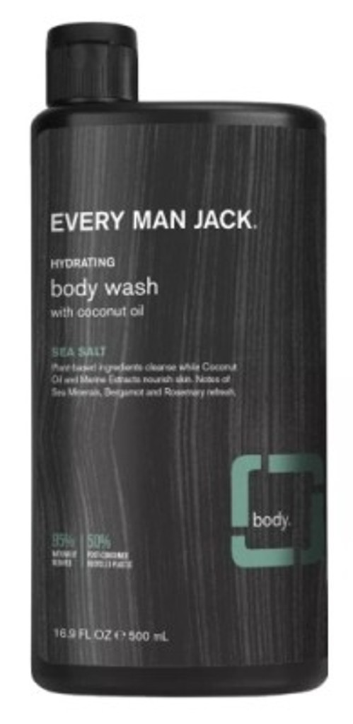 BL Every Man Jack Body Wash מלח ים 16.9oz - חבילה של 3