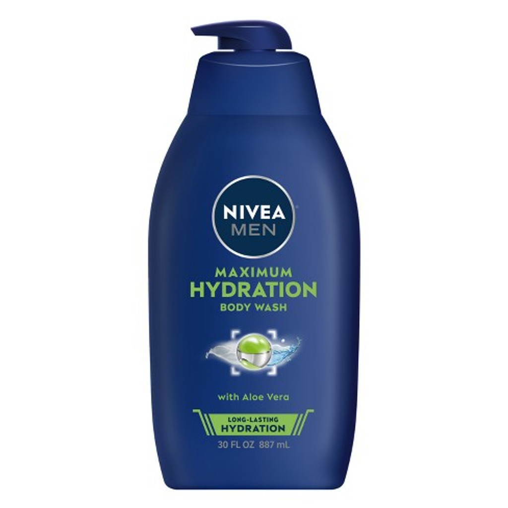 BL Nivea Men Body Wash Maximum Hydration With Aloe Vera 30oz - Pack of 3