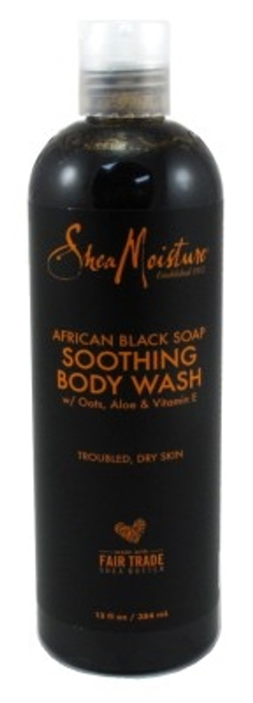 BL Shea Moisture African Black Soothing Body Wash 13oz - Pakke med 3