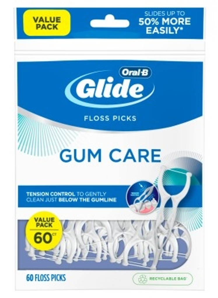 BL Oral-B Glide Floss Picks Gum Care 60 Count Value Pack - 3 kpl pakkaus