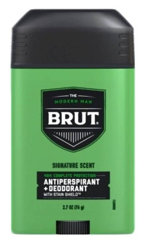 Desodorante BL Brut de 2,7 oz de aroma característico en barra ancha, paquete de 3