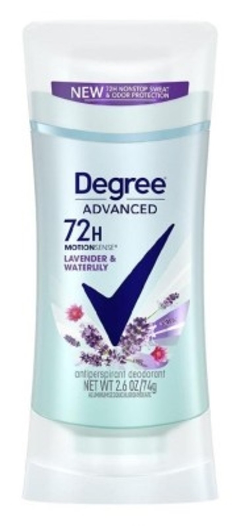 BL Degree -deodorantti 2,6 unssia naisten Motion Sense -laventelia ja lumpeen - 3 kpl pakkaus
