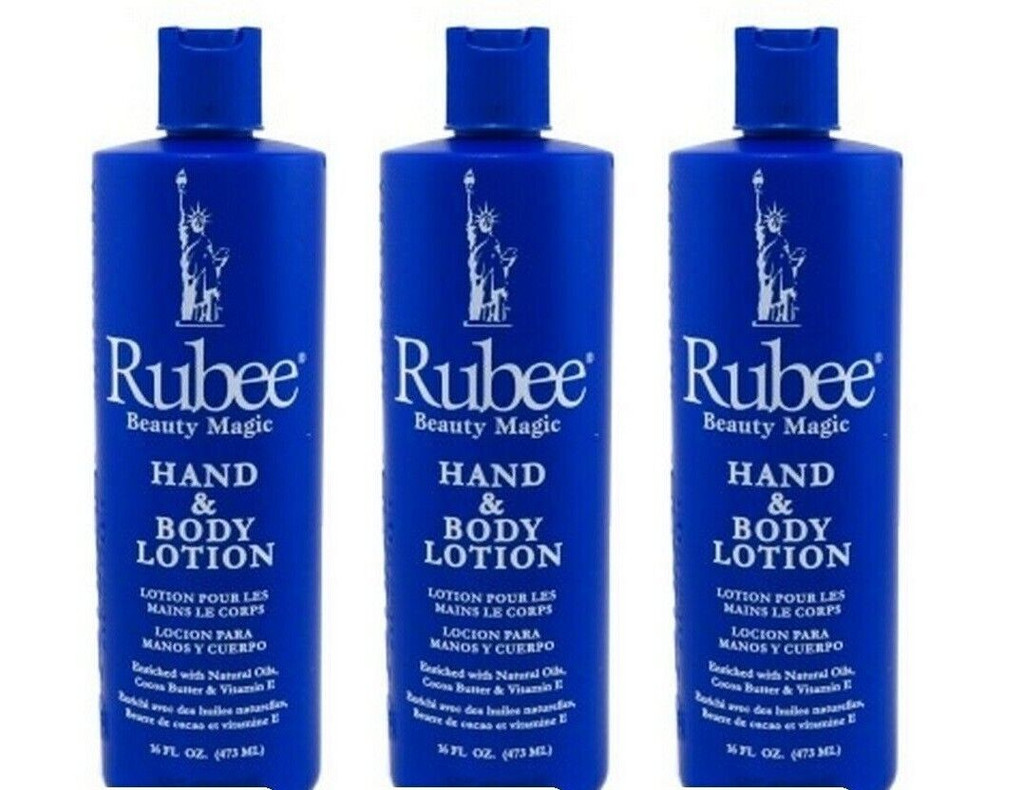 BL Rubee Hand & Body Lotion 16 oz - Pack of 3
