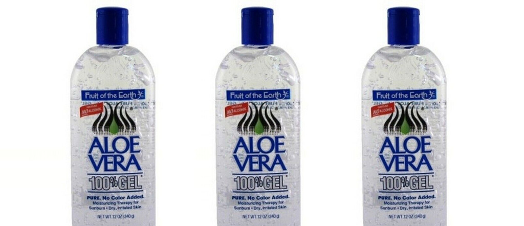 BL Fruit Of The Earth 100% Aloe Vera 12 oz Gel - Pack of 3