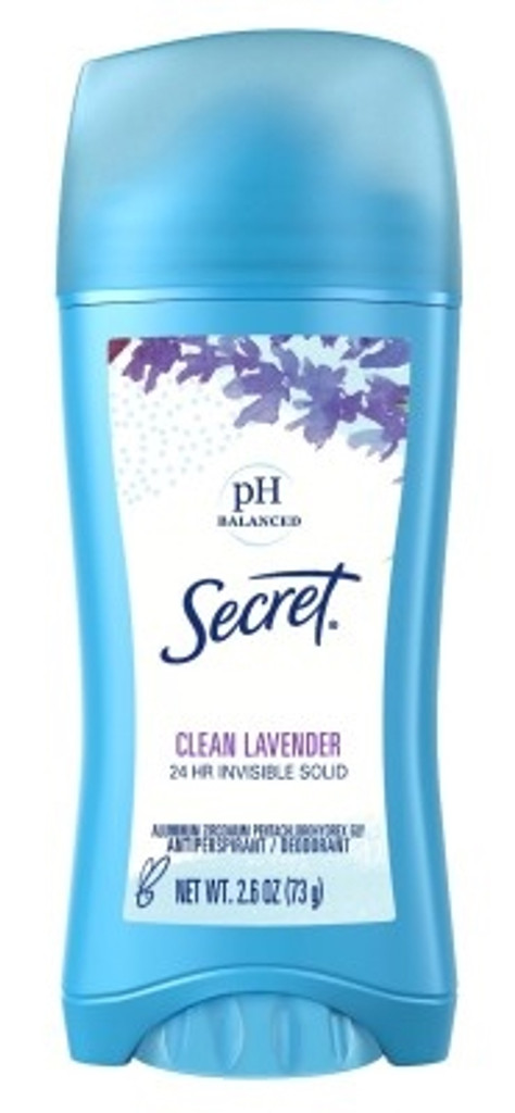 BL Secret Deodorant Solid 2,6 oz Clean Lavender Antiperspirant - Pakke med 3