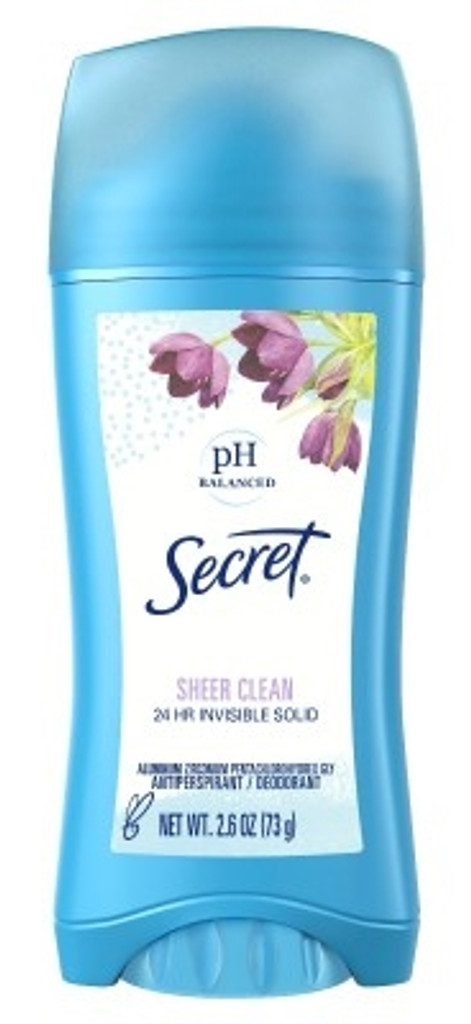 BL Secret Deodorant Solid 2.6oz Sheer Clean Antiperspirant - Pack of 3