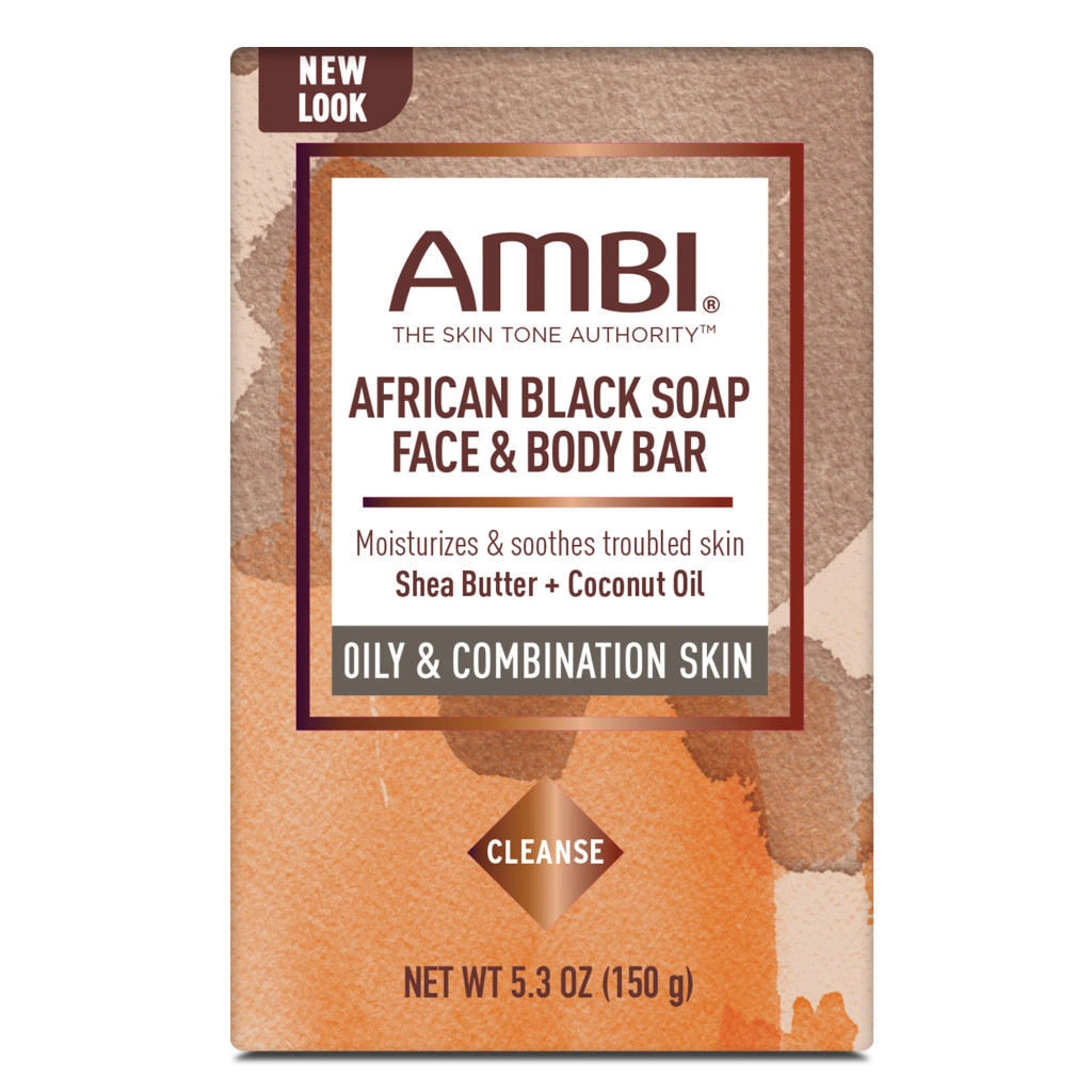 BL Ambi Face & Body Bar African Black Soap Oily/Combo 5.3oz - Pack of 3
