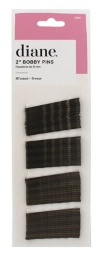 BL Diane Bobby Pins 2Inch Bronze 60 Count (12 Pieces) Carded 