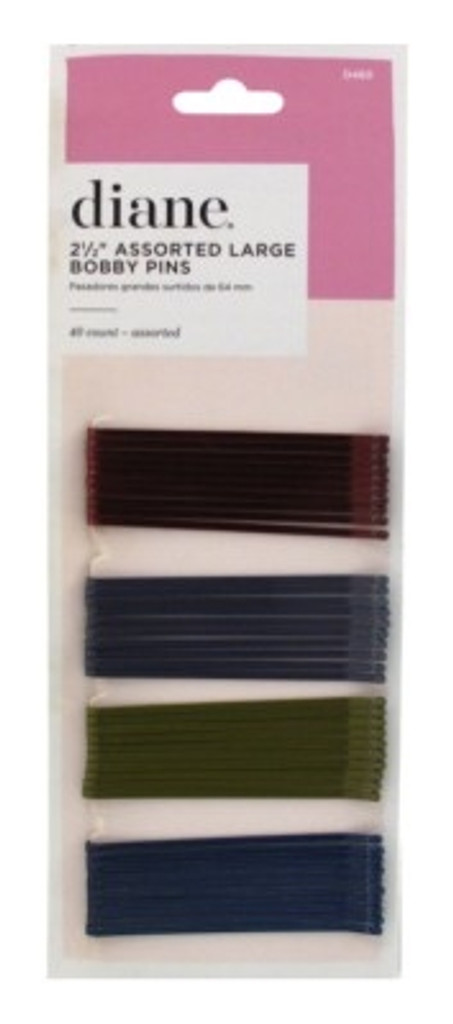 BL Diane Large Bobby Pins 2.5 Inch Assorted Color 40 Count (12 Pieces)