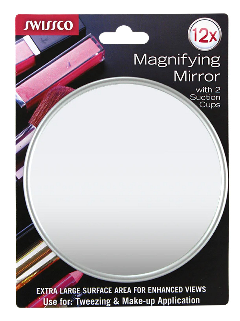 BL Swissco Mirror Magnifying 12X With Suction - Pack of 3