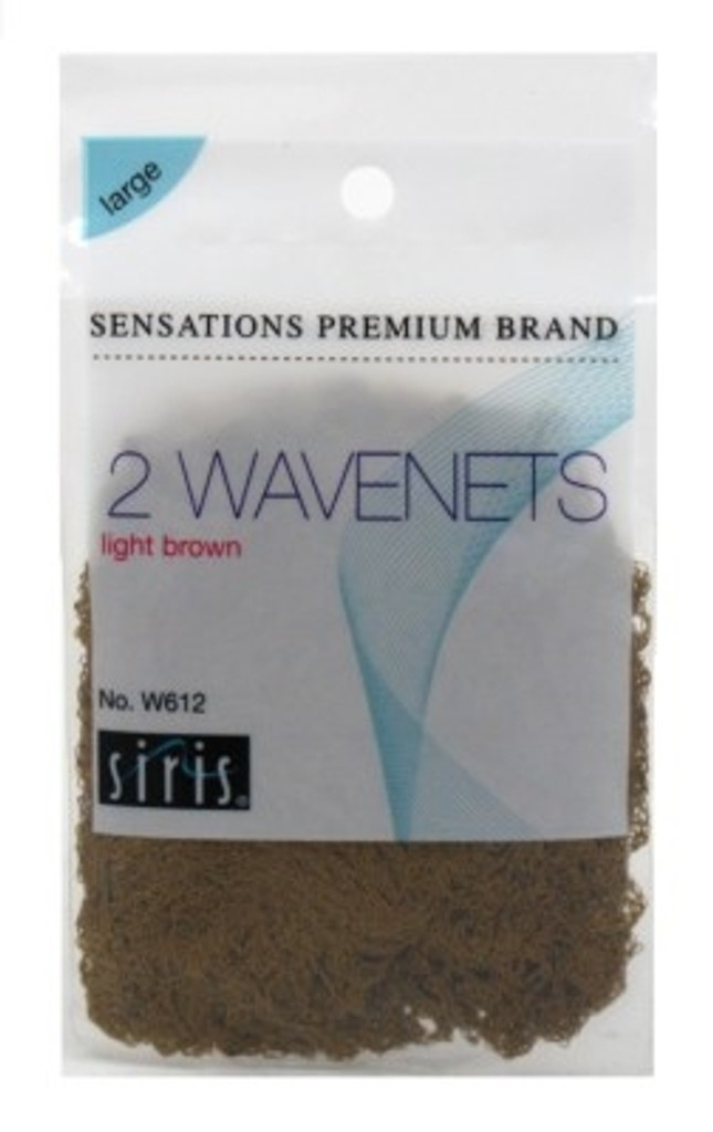 BL Siris Wavenets 2 Pack Light Brown Large (6 Pieces) 