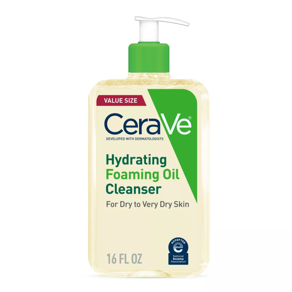 BL Cerave Hydrating Cleanser Schuimende olie Droge huid 16oz Waarde - Pakket van 3 