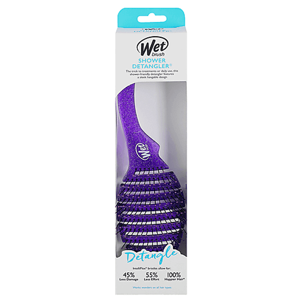 BL Wet Brush Démêlant Purple Shower Poils Intelliflex - Paquet de 3