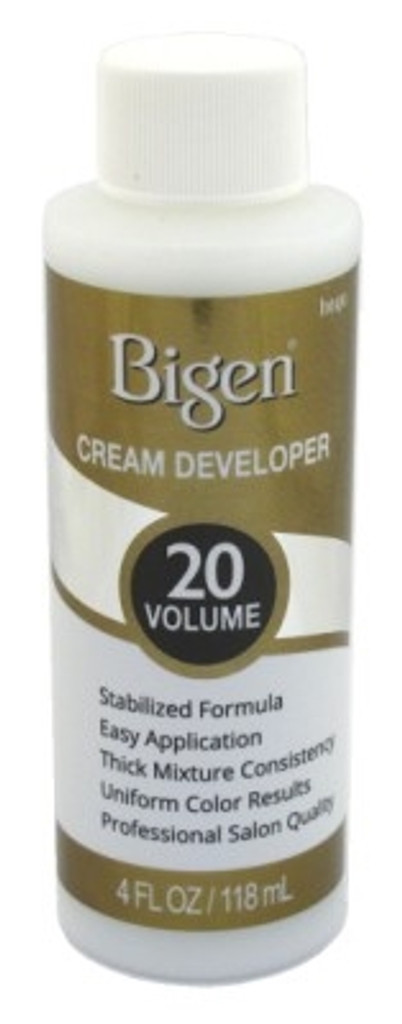 BL Bigen Cream Developer 20 Volume 4oz - חבילה של 3