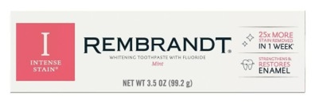 BL Rembrandt Toothpaste Whitening Intense Stain Mint 3.5oz - Pack of 3
