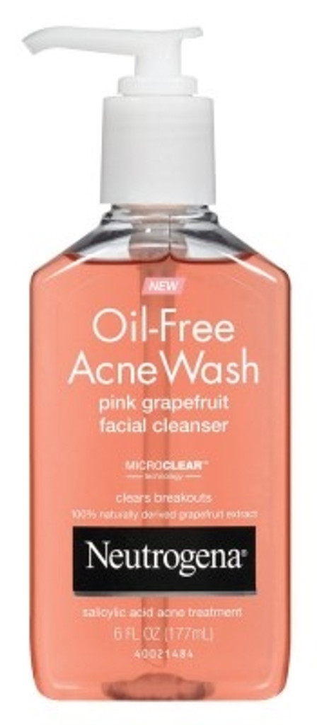 משאבת bl neutrogena acne wash pink grapefruit 6 oz - מארז של 3