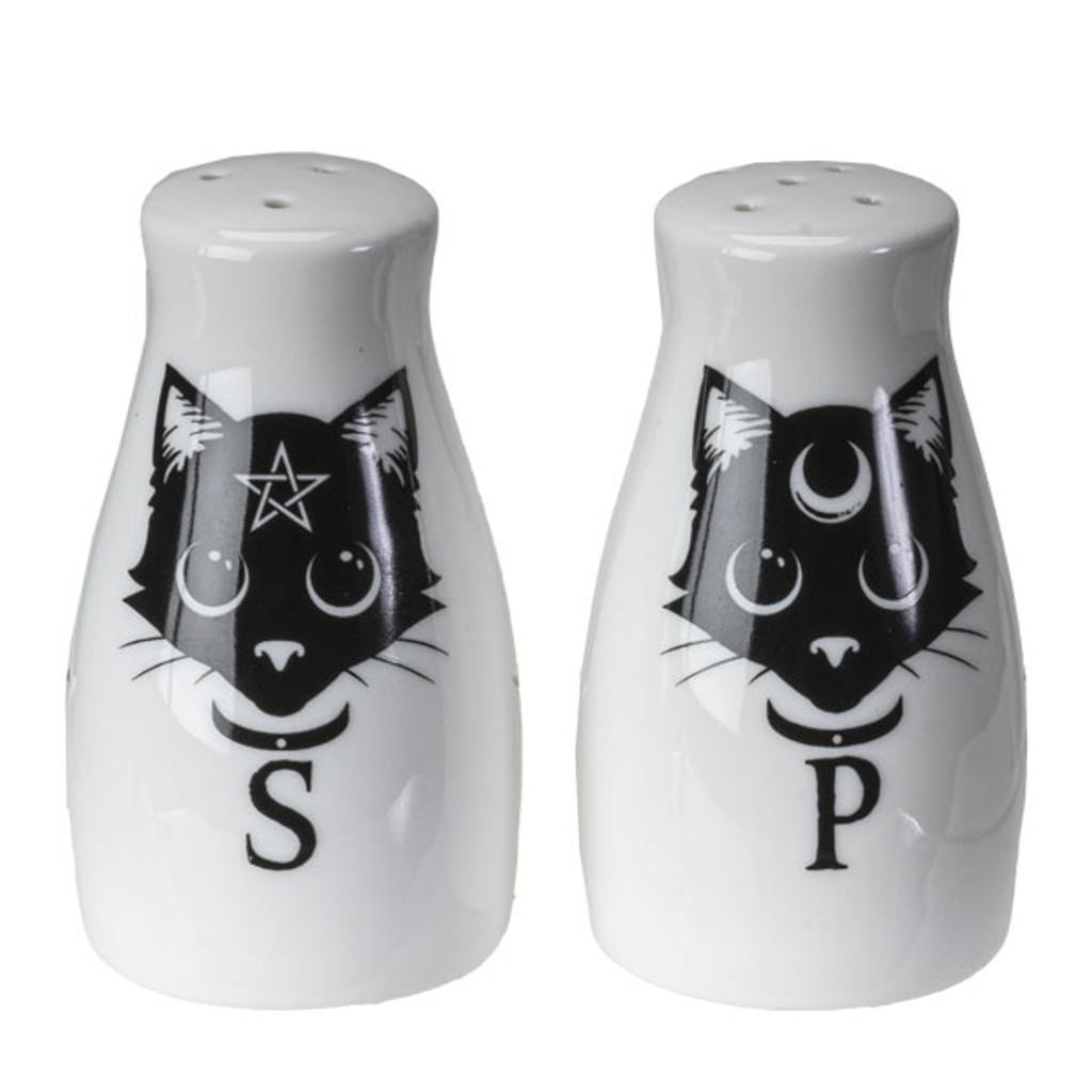 PT Magic Black Cat Salt and Pepper Shaker Set