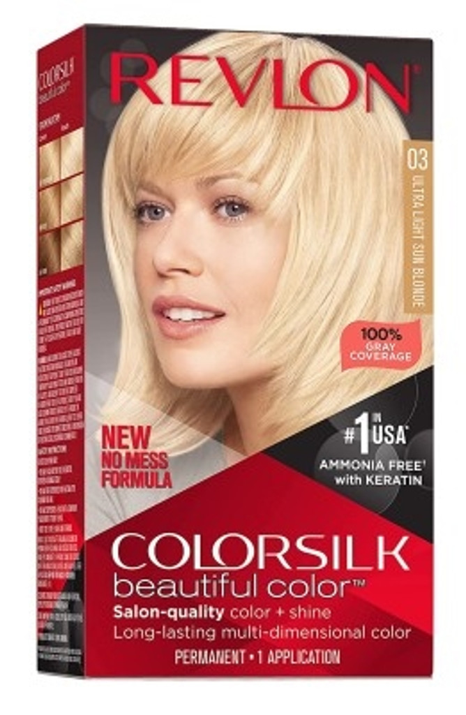 BL Revlon Colorsilk #03 Ultra Light Sun Blonde - חבילה של 3