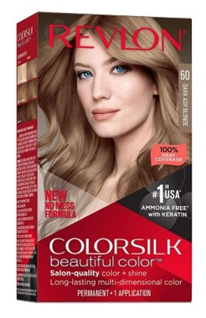 BL Revlon Colorsilk #60 בלונד אפר כהה - מארז של 3