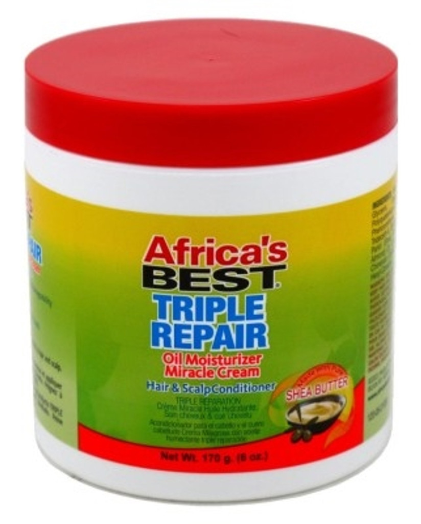 BL Africas Best Après-shampooing triple réparation pour cheveux et cuir chevelu 6 oz - Paquet de 3