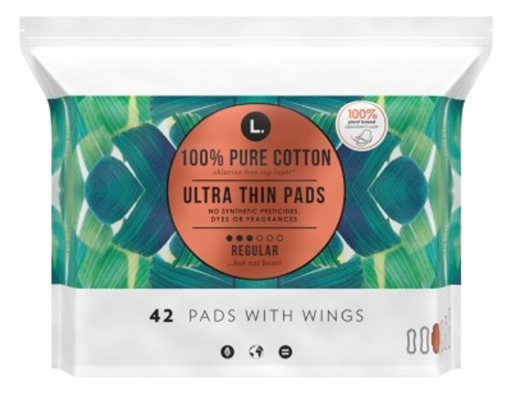 BL L. Pads Størrelse 3 Ultra Thin Regular 42 Count Wings - Pakke med 3