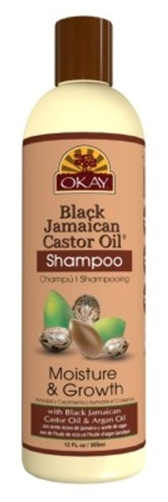 BL Okay Shampoo 12oz Black Jamaican Castor Oil - Pack of 3