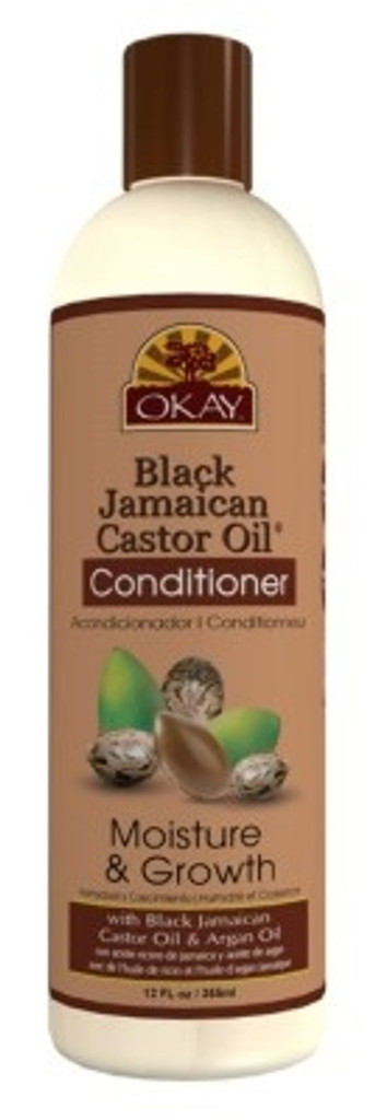 BL Okay Conditioner 12oz Black Jamaican Castor Oil - Pack of 3