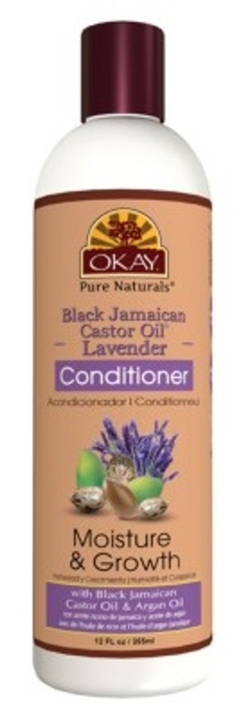 BL Okay Conditioner Lavender 12oz Black Jamaican Castor Oil - Pack of 3