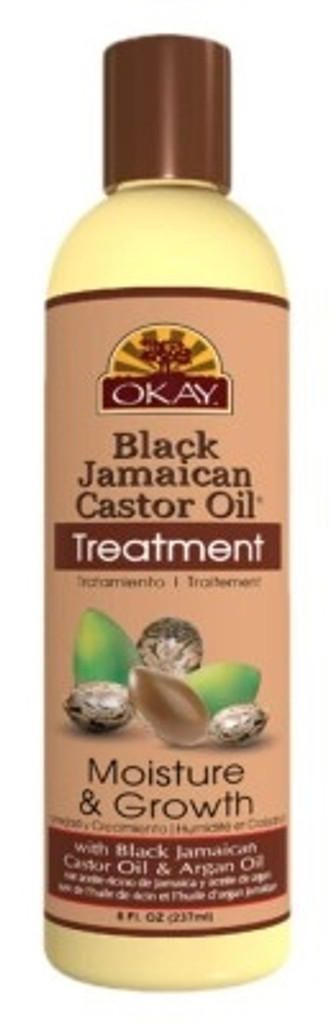 BL Okay Treatment 8oz Black Jamaican Castor Oil - Pack of 3