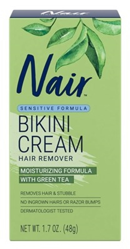 BL Nair Hair Remover Bikini Cream Sensitive Formula 1.7oz - Pack of 3
