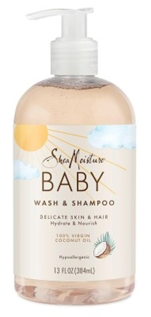 BL Shea Moisture Baby Wash and Shampoo hidrata y nutre 13 oz – Paquete de 3