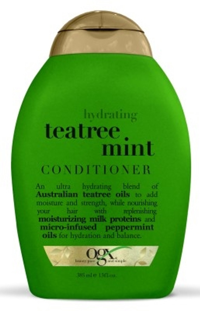 BL Ogx Condicionador Tea Tree Mint Hidratante 13 onças - Pacote de 3