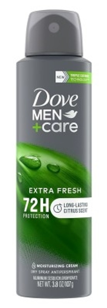 BL Dove Déodorant 3,8 oz Spray sec pour hommes Extra frais - Pack de 3