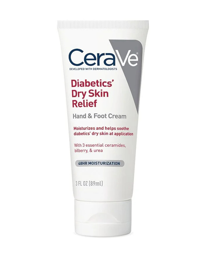 BL Cerave Diabetics Dry Skin Relief Cream Moisturizing Cream 8oz - חבילה של 3